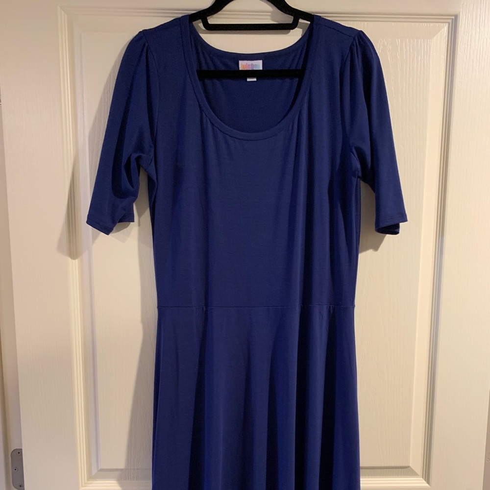 Navy Blue LuLaRoe Ana dress